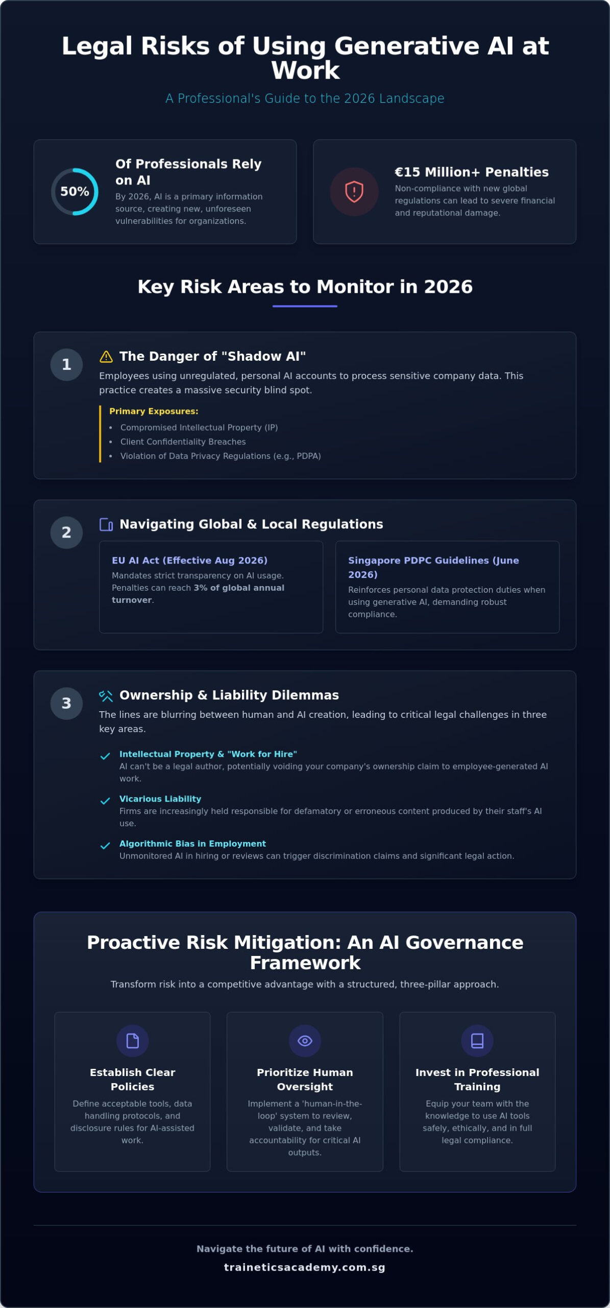 What Are the Legal Risks of Using Generative AI at Work? A 2026 Professional Guide
