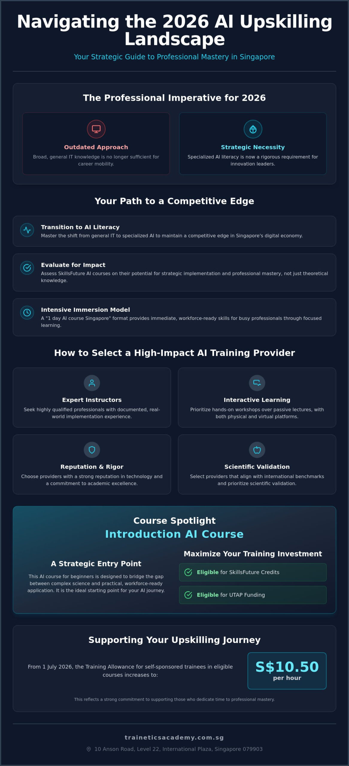 Professional Training Provider Singapore: Selecting the Right AI Course in 2026
