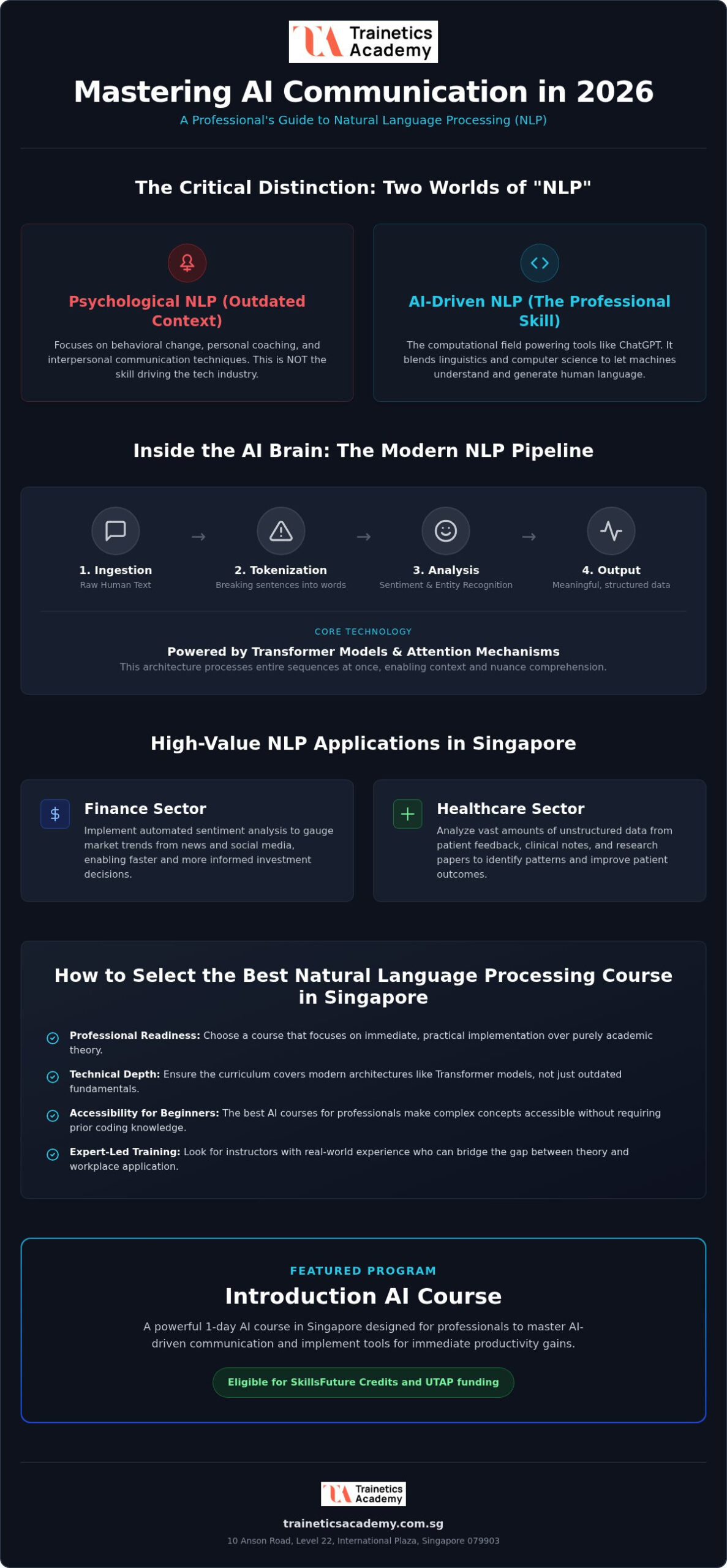 Mastering the Future: The Definitive Guide to Natural Language Processing Course Singapore 2026